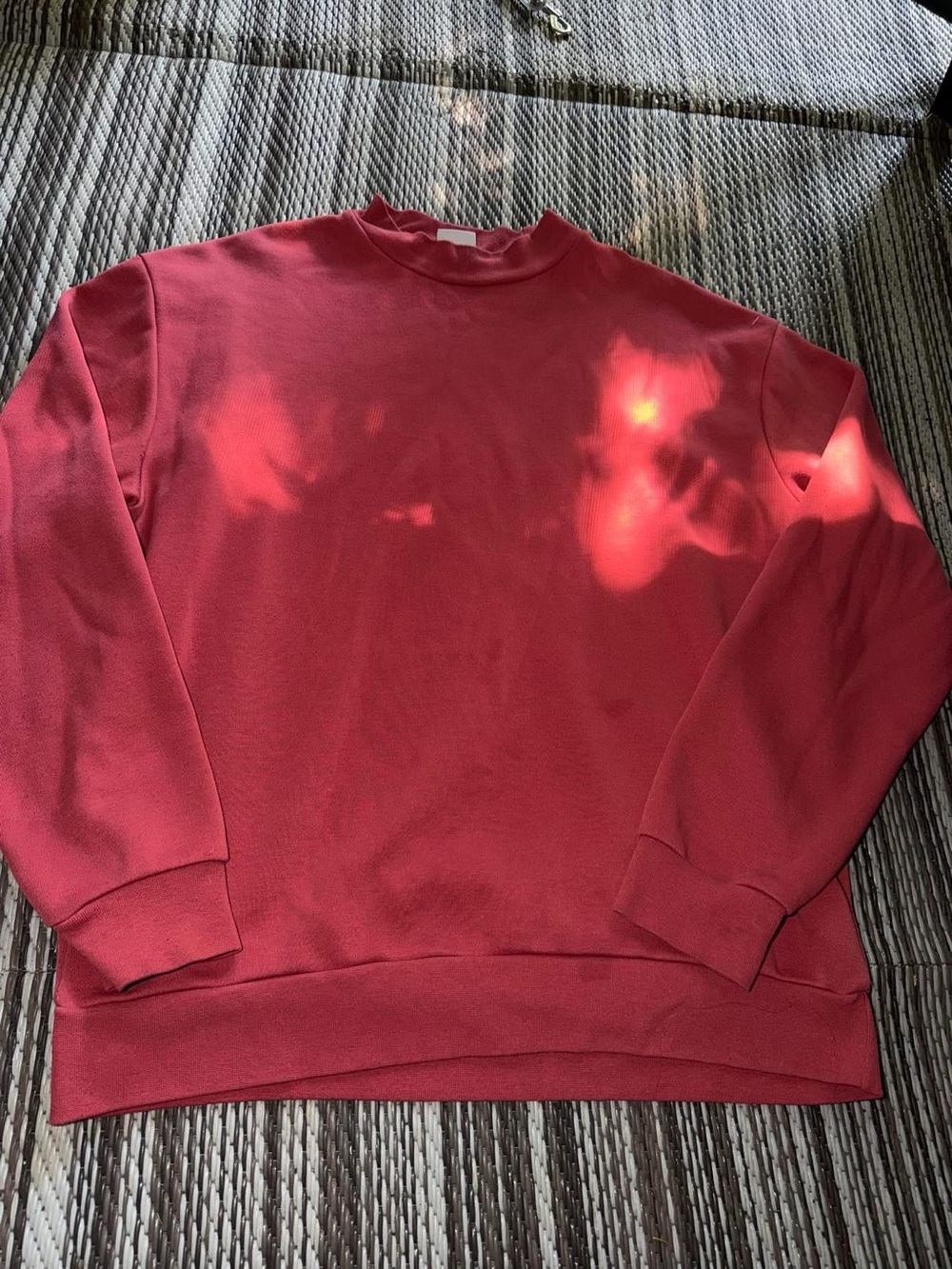 Zara Men's Crewneck Sweater in Coral